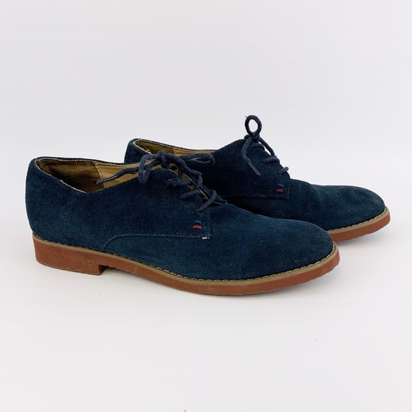 Tommy Hilfiger Shoes - Tommy Hilfiger Blue Suede Honey Bee Oxford Shoes